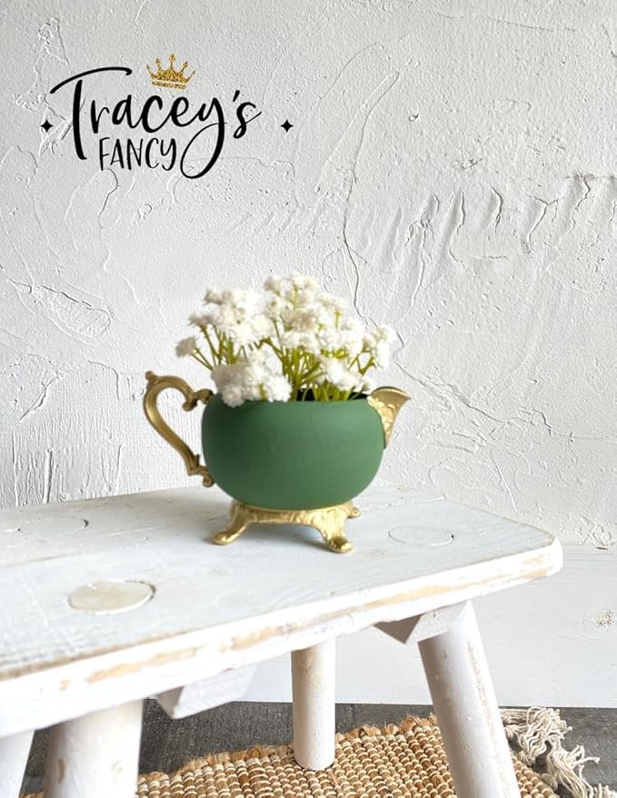 Dixie Belle Paint Company Chalk Finish Furniture Paint - English Ivy (4oz) - Matte Muted Green Chic Chalk Mineral DIY Furniture Paint
