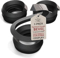 The Foamory's Instant Edge EVA Foam Bevel. Pre Cut Equilateral Triangle 3 Pack 5-30mm x 1M Save Time on Cosplay, Costume Edges and Armor Detail. Black High Density 85kg/m³ EVA Craft Foam Beveled Dowel