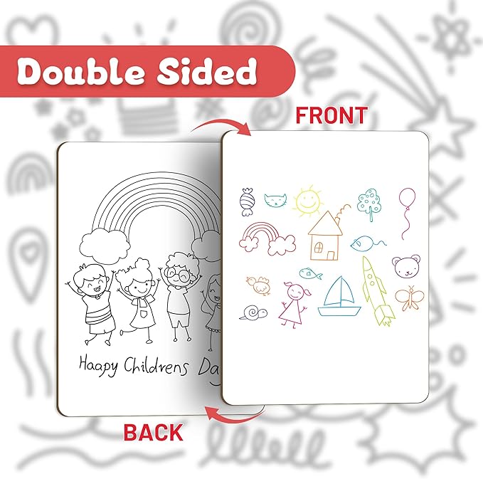 White Board Dry Erase Boards Classroom Pack Mini White Boards 9" x12” Double Sided Personal Whiteboards for Students Teachers School Supplies Lapboards (Set of 12 Boards & Erasers & Pens)
