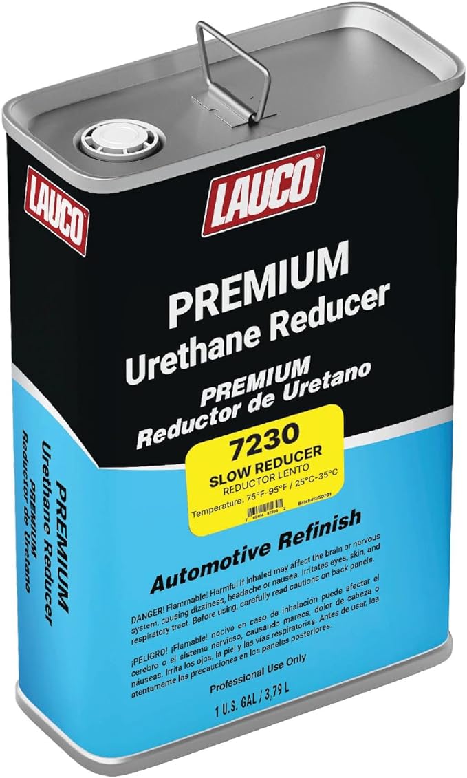 Slow Urethane Grade Reducer (7230), 1 Gallon, 75°F - 95°F﻿﻿ ﻿- For Automotive Paint and Industrial Paint Use - High Performance Automotive Grade﻿