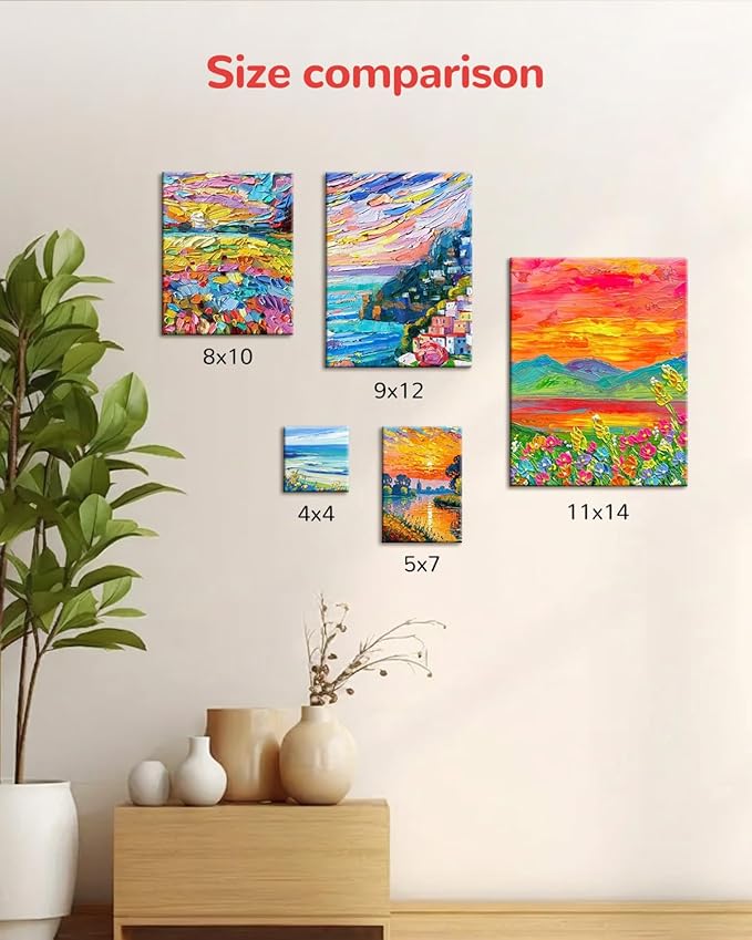 Canvas Boards for Painting 60 Pack, 11x14 Inch Canvas Panels White Blank 100% Cotton Art Supplies for Acrylics Oil Watercolor Tempera Paints