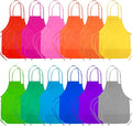 CHRORINE 6/12/24 Pack Kids Painting Apron Toddler Art Aprons for Kids Paint Apron Smock for Painting Cooking Craft Activity