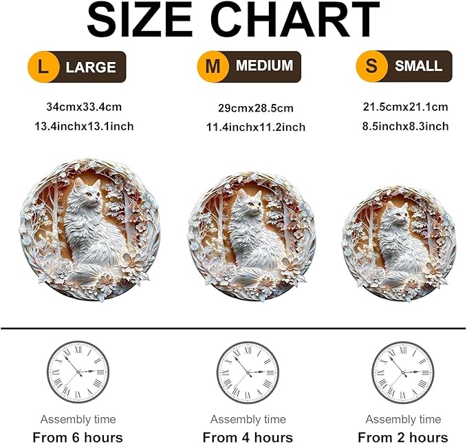 Wooden Puzzles Adults, 3D Cats Wooden Puzzles 200 Pieces, Unique Animal Shaped Wood Challenging Jigsaw Puzzles Gifts for Adults, 11.4x11.4in