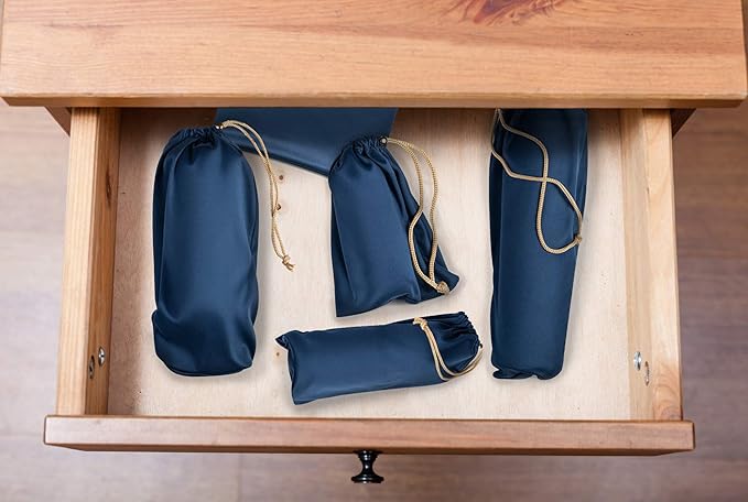 Valante Set of Microfiber Drawstring Storage Bags for Intimate Products(Large size set)