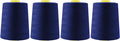 Mandala Crafts 4 Pack of Serger Threads Cones Spools - 20S/2 24000 Yards Polyester Midnight Blue Threads for Sergers Machine and Overlock Quilting Sewing Machine