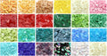 Lanyani 200 Pieces Glass Mosaic Tiles for Crafts,4 Shapes Mixed Colorful Tiffany Stained Glass Pieces,Square/Rectangle/Diamond/Triangle,Dark Red