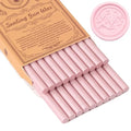 Pearl Pink Sealing Wax Sticks, WASOHLING 20Pcs Glue Gun Wax Seal Sticks for Wax Seal Stamp, Pink Wax Seals for Wedding Invitation Envelope Letter Seals, Craft Adhesive (Mini Size)