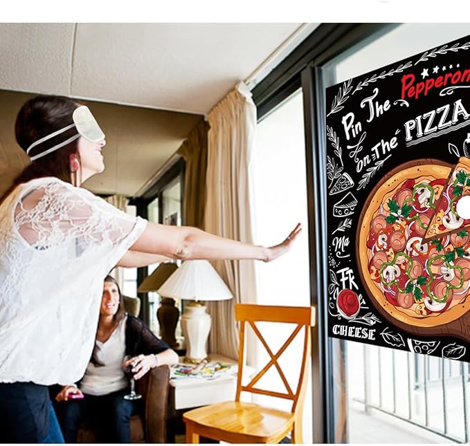 Pizza Party Decorations Pin The Pepperoni on The Pizza Party Game for Pizza Family Night Birthday Party Pizza Party Supplies Favors