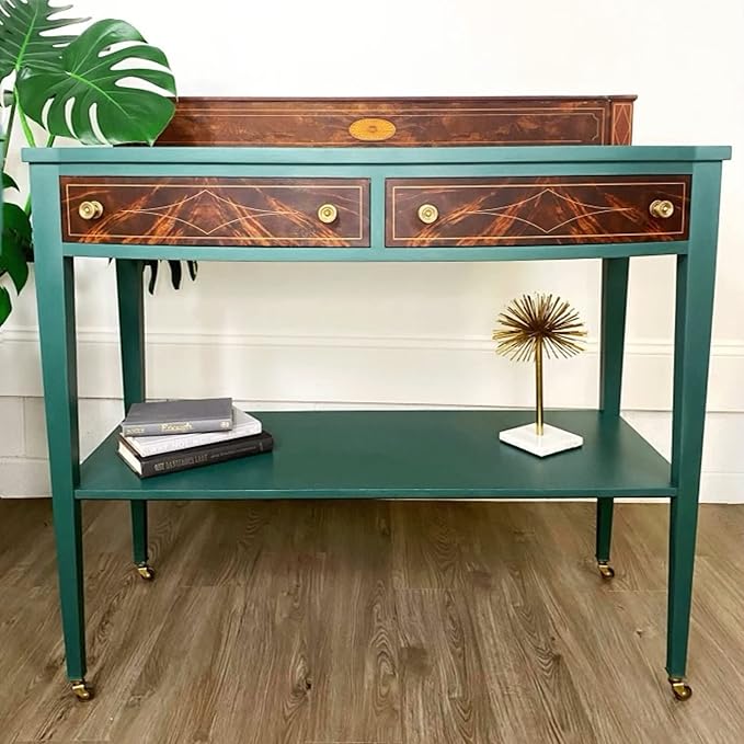 Dixie Belle Paint Company Chalk Finish Furniture Paint - Palmetto (8oz) - Matte Rich Green Chic Chalk Mineral DIY Furniture Paint