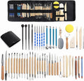 Clay Tools 52PCS Pottery Tools Clay Sculpting Tools Polymer Clay Tools Kit Ceramic Tools for DIY Handcraft Modeling Clay Carving Tools Set