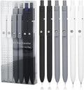 Ddaowanx Gel Pens, 0.5mm Fine Point Quick Dry Black Ink Pens Retractable, Nursing School Essentials,School Supplies, Gifts for Women (6Pcs-Black Ink)