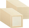 Kathfly 48 Pcs 6 x 6’’ Wood Panel Boards, Unfinished Wood Canvas Panels for Painting Crafts DIY Drawing Pouring Art Projects