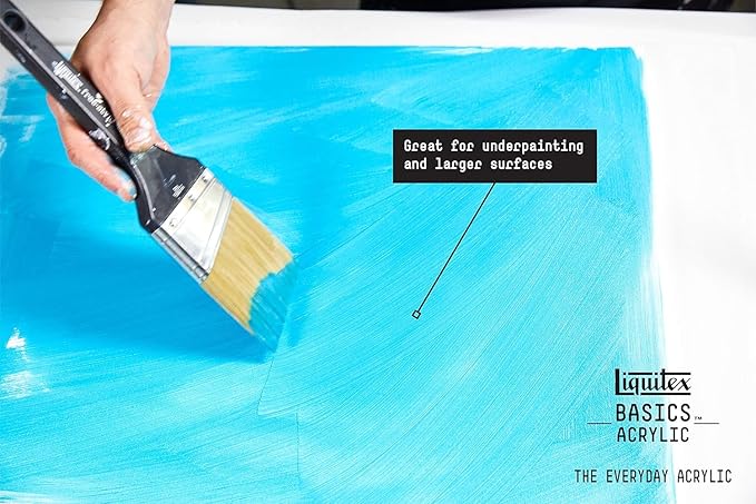 Liquitex BASICS Acrylic Paint, 250ml (8.5-oz) Tube, Titanium White