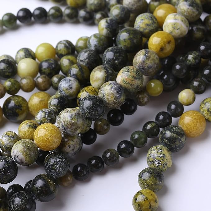 90PCS 4MM Australian Jade Natural Gemstone Round Stone Beads for Jewelry Making DIY Energy Stone Healing Power Bracelet 15"