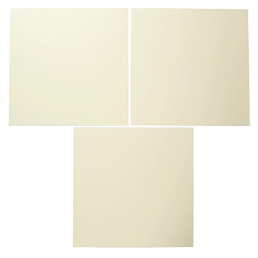 EAGLE 1: 12" x 12" 26 Gauge Sheet Metal Squares (3 Pack Per Order, Multiple Colors) Great for Arts, Crafts, DIY Home or Work Projects (12" X 12", Light Stone)