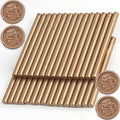 Bronze Wax Seal Sticks, 30pcs Sealing Wax Sticks, HOSEALING Glue Gun Wax Seal Sticks for Wax Seal Stamp, Premium Sealing Wax for Wedding Invitations, Letter, Envelope (Mini Size)