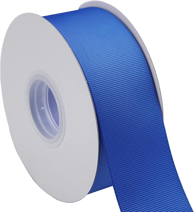 ITIsparkle 11/2" Inch Grosgrain Ribbon 25 Yards-Roll Set for Gift Wrapping Cake Decoration Party Favor Hair Braids Hair Bow Baby Shower Decoration Floral Arrangement Craft Supplies, Royal Ribbon