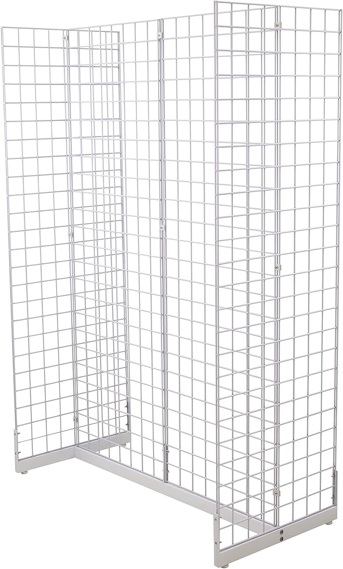 Gridwall Joining Clip Connectors for Grid Panels, Powder-Coated or Chrome Plated Steel (Quantity 20) (20, Black)