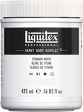 Liquitex Professional Heavy Body Acrylic Paint, 16-oz (473ml) Pot, Titanium White