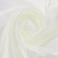MECCANIXITY Iridescent Sheer Organza Fabric, 2 Yards x 59 Inches Solid Holographic Shiny Fabric Organza Cloth for Wedding, Curtains, Costume, Photo Background, Beige