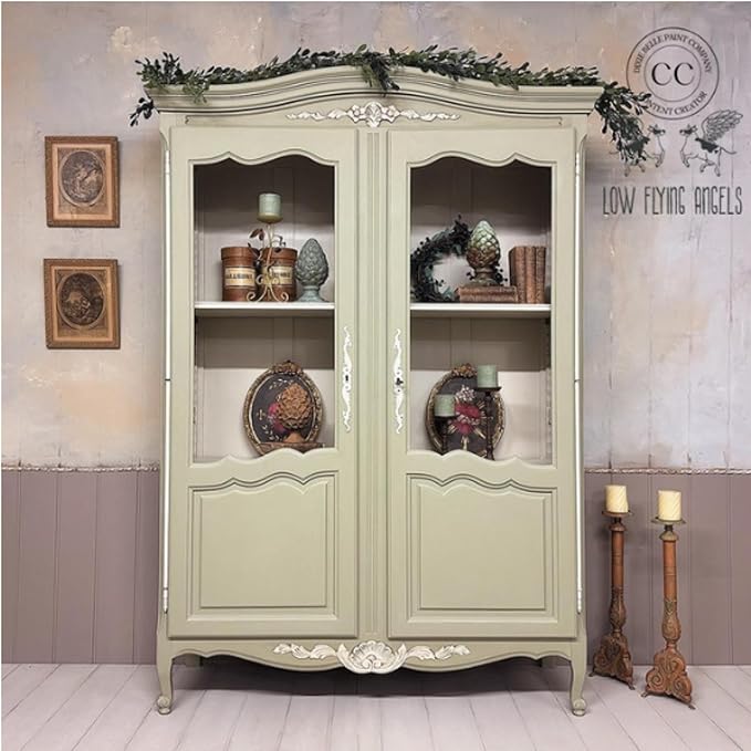 Dixie Belle Paint Company Chalk Finish Furniture Paint – Olive Wood (4oz) – Matte Chic Chalk Mineral DIY Furniture Paint