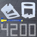 Tile Leveling System Clips Spacers Tile Leveler Clips DIY Tile Leveler Spacers 4200 Pcs 1/16" (1.5mm) for Professional Ceramic Tile and Stone Installation (4200 1/16")