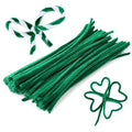 110 Pieces Green Pipe Cleaners, Pipe Cleaners Craft, Craft Pipe Cleaners Chenille Stem Bulk, Art Pipe Cleaners for Creative Decoration Christmas Valentine's Mother's Day