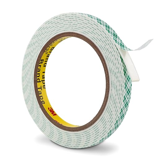 Double Sided Foam Tape 0.39" x 10Ft Made of 3M, Peel and Stick Foam Tape Mounting Tape Double Coated Urethane Strong Adhesion Polyurethane Tape for Crafts Interior DIY Card Indoor Outdoor, White