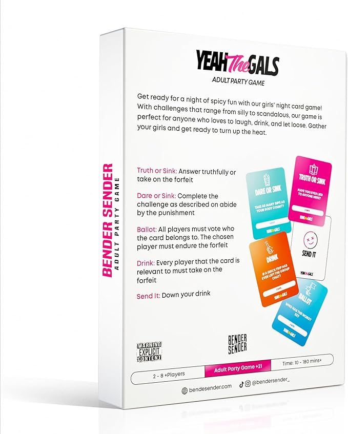 Yeah The Gals | Bachelorette Party Game & Girls Night Activity with 5 Categories | 250 Fun & Hilarious Challenges | Great for Bridal Showers, Girls Trips & Birthdays for Adults and College 21+