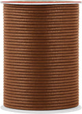 Mandala Crafts 2mm 109 Yards Russet Brown Cotton Waxed Cord for Jewelry Making Bracelet Cord Waxed String - Beading String Thread Jewelry Cords for Necklaces String