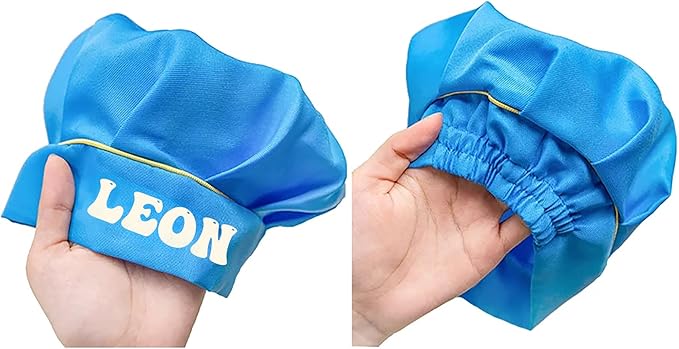 Personalized Kids Chef Hat and Apron, Custom Name Adjustable Cooking Apron for Cooking Baking Painting
