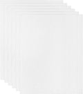 PATIKIL 8x12 Canvas Boards for Painting, 6 Pack 100% Cotton Square Triple Primed Stretched Blank Art Canvas Panel Bulk Thin for Acrylic, Oil, Tempera Paints, White