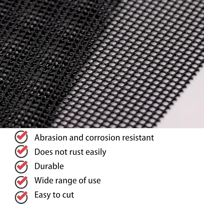 Stainless Steel Mesh Screen, 4 Pack 14 Mesh Hard 304 PVC Coated Stainless Steel Wire Screen for Vent, Cage, Cabinets, Security Guard, Garden (30 X 21CM)