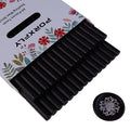 30 Pieces 7mm Sealing Wax Sticks for Glue Gun,PORXFLY Mini Wax Seal Sticks Great for Seals Stamp,Cards Envelopes,Wedding Invitations,Gift Wrapping,Wine Packages (Black)
