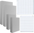 BAOFALI 8 Pcs Stamping Foam Grey Moldable Foam with Acrylic Stamp Block Stamps Plastic Pad Cut and Dry Foam Stamping Foam Block for Sculpture, Modeling, DIY Arts and Handicrafts Projects