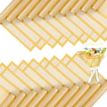 FUHITIM 20 Sheets Flower Wrapping Paper - Waterproof Floral Bouquet Packaging Paper for DIY Crafts，Florist Supplies Packaging Paper for Wedding Birthday Gift (Translucent Gold)