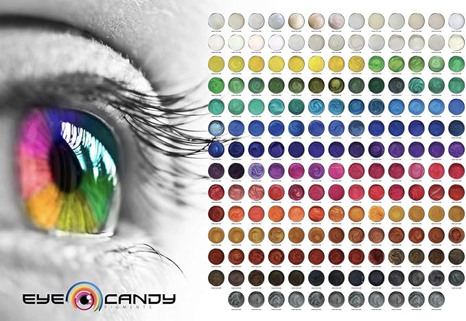 Eye Candy Pigments Premium Orange Mica Powder - Rainbow Orange (50gr) - for Epoxy, Resin, Soap, Paint, Woodworking, Acrylic Pouring, Bath Bombs, Fishing Lures - DIY Arts and Crafts Additive