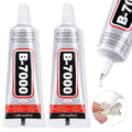 B-7000 Super Adhesive Glue, Industrial Strength B7000 Glues Paste for Rhinestones Crafts, Clothes Shoes, Fabric, Jewelry Making, Cell Phones, Tablet, Wood, Rubber, Leather (2x50 ml/1.68 oz)