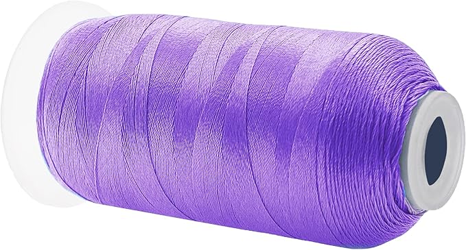 Mandala Crafts Lilac Heavy Duty Thread -1500 Yds Tex 90 Thread for Sewing Drapery Jeans Leather Hair Outdoor Marine Upholstery