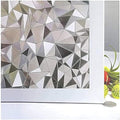 Niviy 3D No Glue Static Cling Window Films Privacy Cut Glass Window Sticker for Bathroom Office Kitchen Window Decor 41.2"x 314.9"