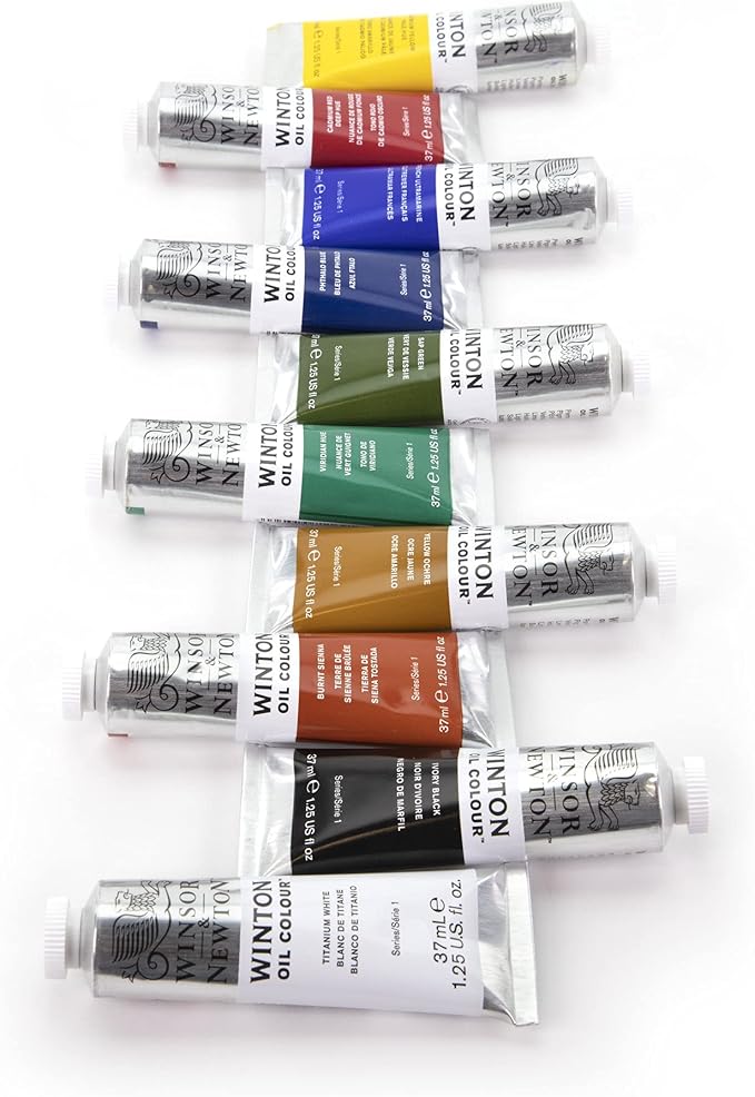 Winsor & Newton Winton Oil Paint, Starter Set of 10 x 37ml Tubes