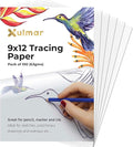 Tracing Paper 9x12 63 GSM - Pack of 100 Sheets Tracing Paper for Sewing Patterns, Drawing Overlays & Sketching on Art Paper & Sketch Book