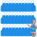 PLULON 30 Pcs Kids Apron Painting Aprons Kids Aprons for Painting Blue Art Smocks Bulk for Art Activity Craft Home Kitchen Classroom Party Supplies