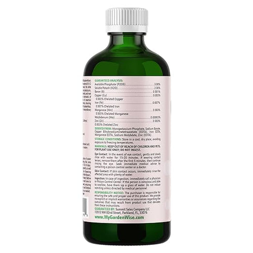 0-3-2 Giant Bloom: Orchid Bloom Enhancer - Orchid Bloom Booster Fertilizer - Orchid Food Concentrate - Chelated Nutrients for Healthy Flower & Reblooms (32 OZ), GW-05030-C-01