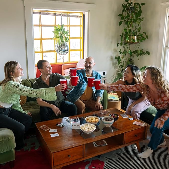 Take A Sip If… [Hilarious Party Game for Adults, Perfect for Game Night, Ice Breakers, Conversation Starter, Great for Chill Nights or Big Groups, Fun Gift for Friends, Halloween]