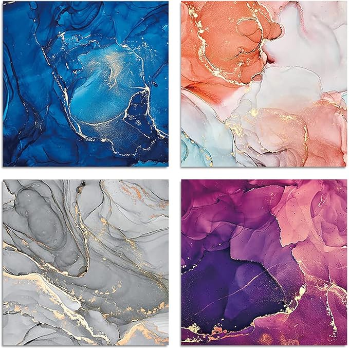 YASMEN Scrapbook Paper Pad 6×6, Marbled Pattern Watercolor Paper, 24 Sheets Single-Sided Colorful Cardstock Paper, Craft Card Making Paper Pack Scrapbooking Journal Supply Designer Art Paper Pad