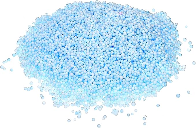 MECCANIXITY Foam Beads Foam Balls 2-3mm for Wedding and Party Decorations, Tiny Packing Balls, Arts DIY Crafts Supplies (Blue,1 Pack Approx 8000pcs)