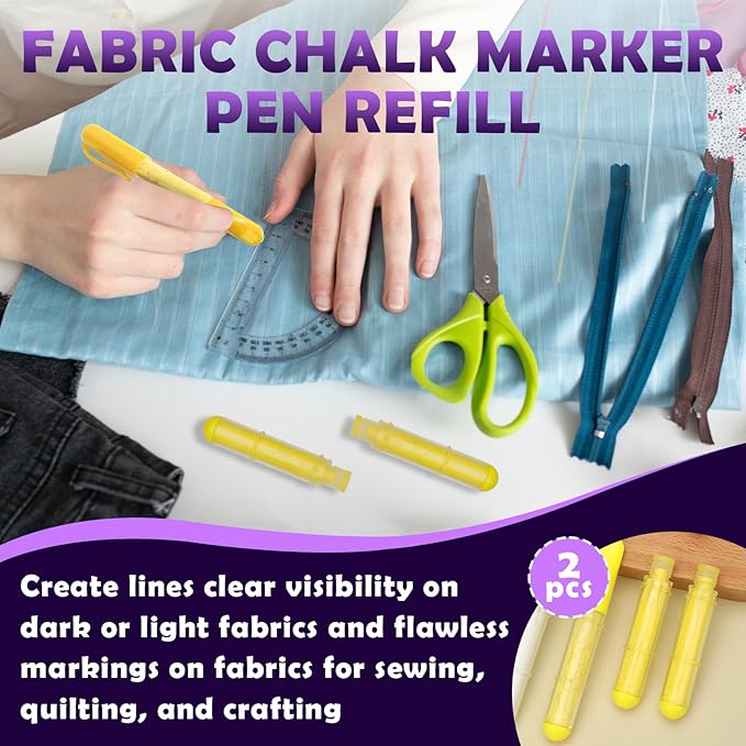 2PCS Sewing Chalk Refill - Yellow