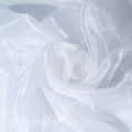 Fynite White Organza Fabric by The Yard | 10 Yard Long | 44" Wide | Bridal Soft Sheer Organza Tulle for DIY Wedding Dress Fashion Craft Decorations