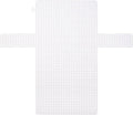MECCANIXITY 4Pcs Plastic Mesh Canvas Sheet 4 Count 36 cm/ 14.2" for Crochet Bag Making Cross Blank Canvas for Embroidery Needlepoint, Bag, Knit Crochet Mesh, White